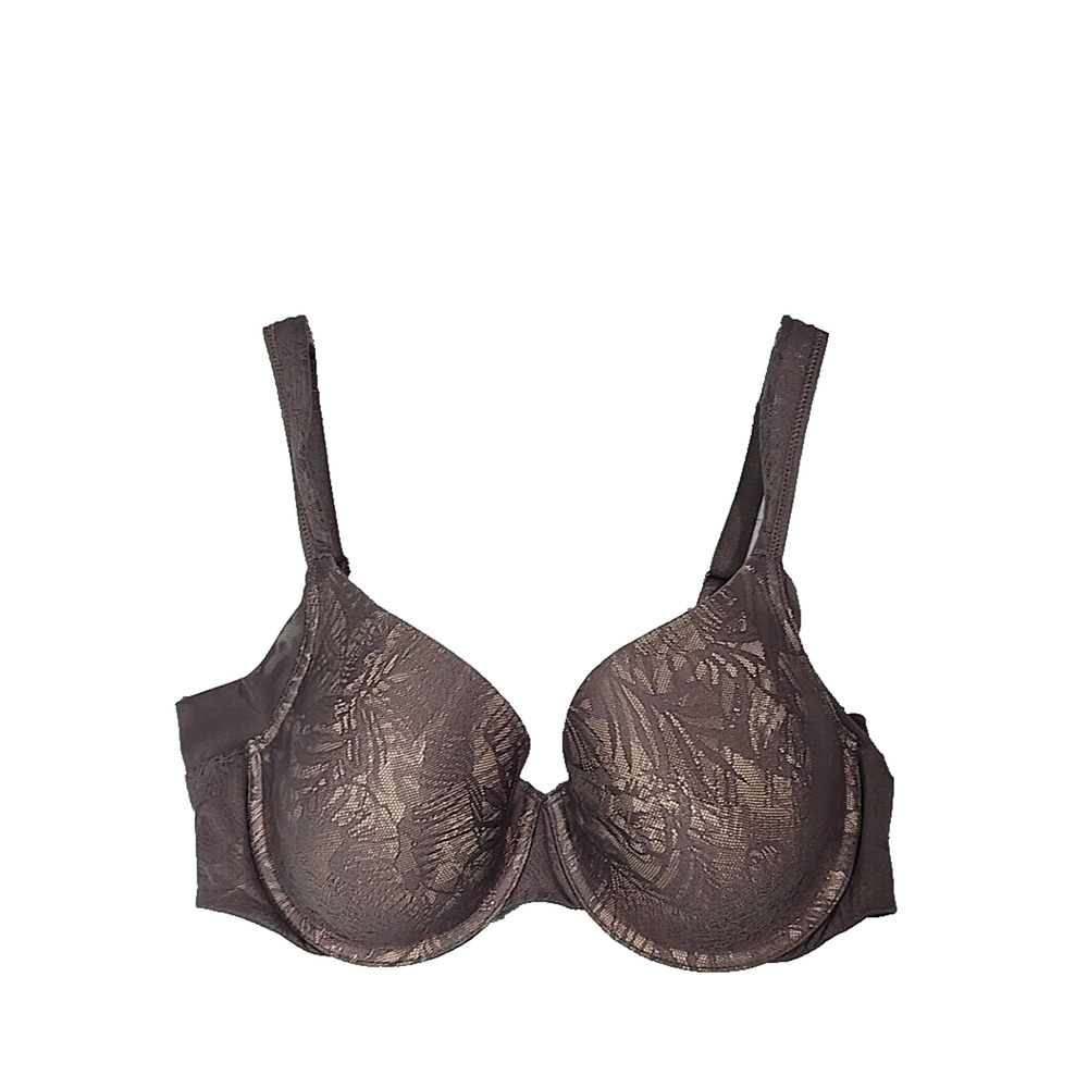 Paramour Jessamine Brown Side Smoothing Adjustable Underwire T-Shirt Bra SZ 38C